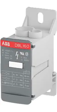 Produktfoto 1 von Entrelec Verteilerblock 8-polig / 1.5kV dc 160A, Polyamid Grau, IP10