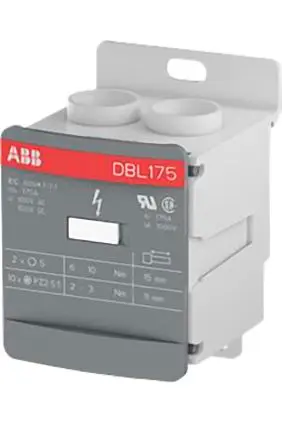 Produktfoto 1 von Entrelec Verteilerblock 12-polig / 1.5kV dc 175A, Polyamid Grau, IP10