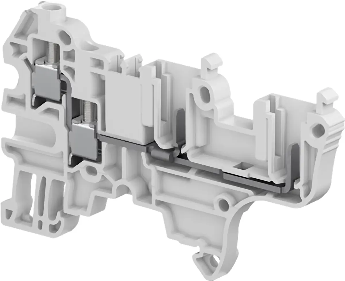 Produktfoto 1 von Entrelec SNK Anschlussklemmenblock 1 Grau, 0.2 to 4 mm², 800 V Schraubbefestigung