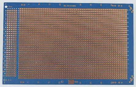 Produktfoto 1 von Vero Technologies Streifenplatinen, Epoxid Glasfaser-Laminat, 2-seitig 160 mm, PCB-Bohrung 1.02 mm 100mm FR4, Raster