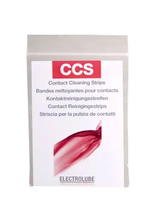 Produktfoto 1 von Electrolube CCS Contact Cleaning Strips, Typ Reiniger Kontaktspray, Packung, 20