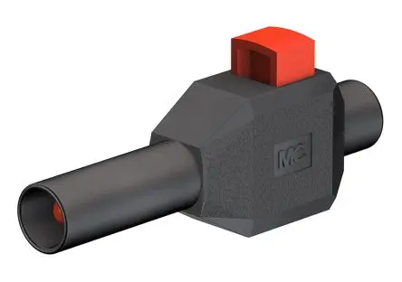 Produktfoto 1 von Staubli 4 mm Stecker Schwarz Bananenstecker, Kontakt Nickel, 600V 10A Klemme
