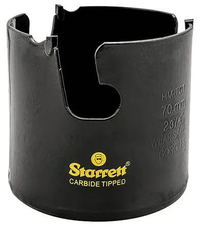 Produktfoto 1 von Starrett, Ø 70 mm Wolframcarbid-Spitze Bohrer 1-Stk. / Bohrtiefe 54 mm