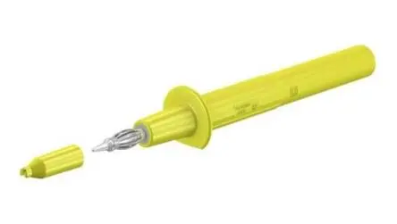 Produktfoto 1 von Staubli Federbelastet 4 mm Prüfspitze Gelb 4 mm, 1000V 32A