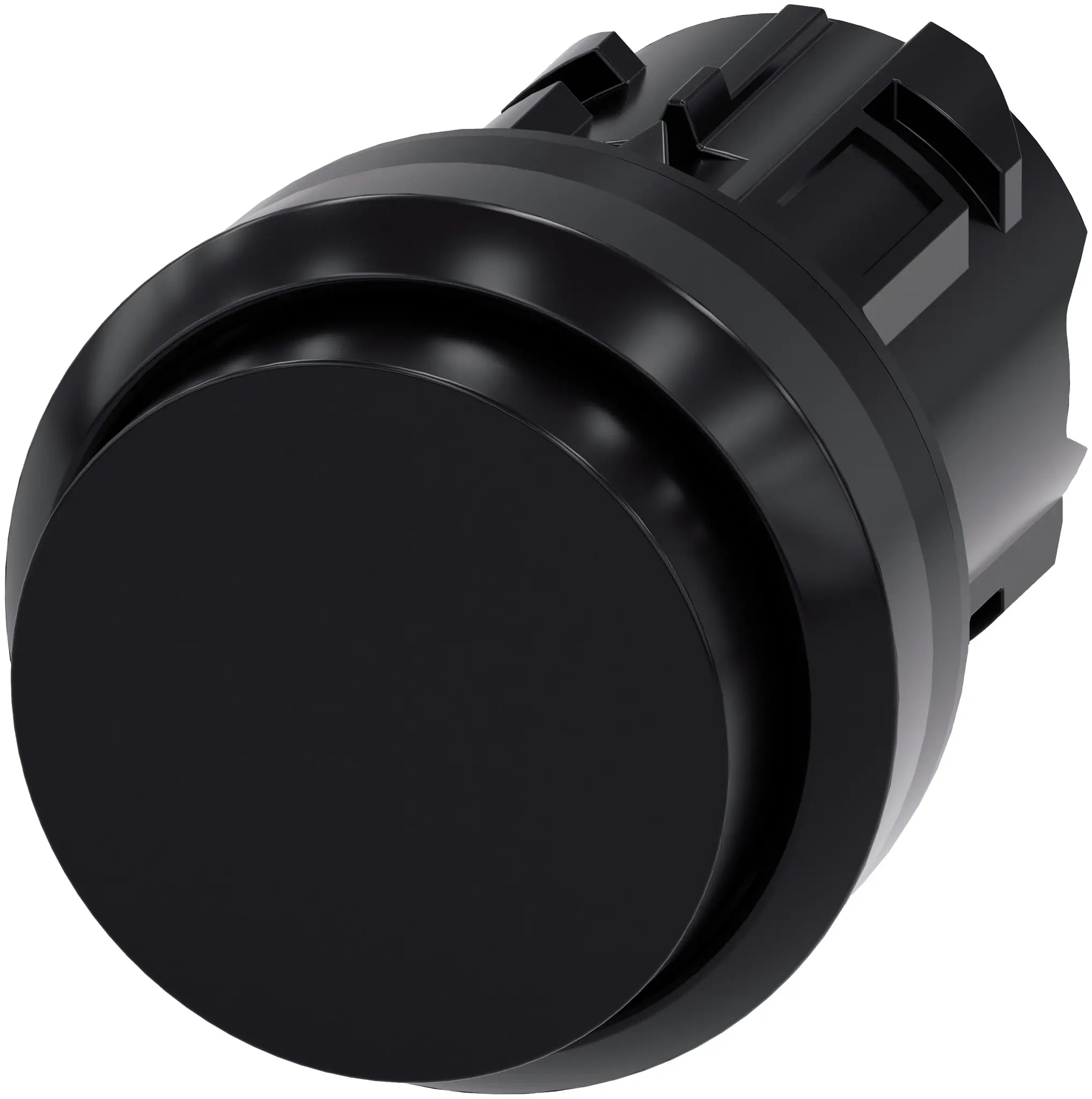 Siemens SIRIUS ACT Drucktastenkopf Ø 22 mm, Schwarz Tastend Rund Rund Kunststoff, IP66