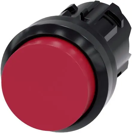 Siemens SIRIUS ACT Drucktastenkopf Ø 22 mm, Rot Tastend Rund Rund Kunststoff, IP66