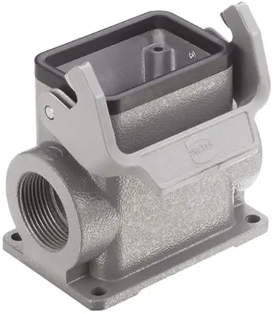 Produktfoto 1 von HARTING Han B Gehäuse für robusten Stromversorgungsstecker 1 Hebel 1, Oberfläche 6B Steckverbindergehäuse, IP65