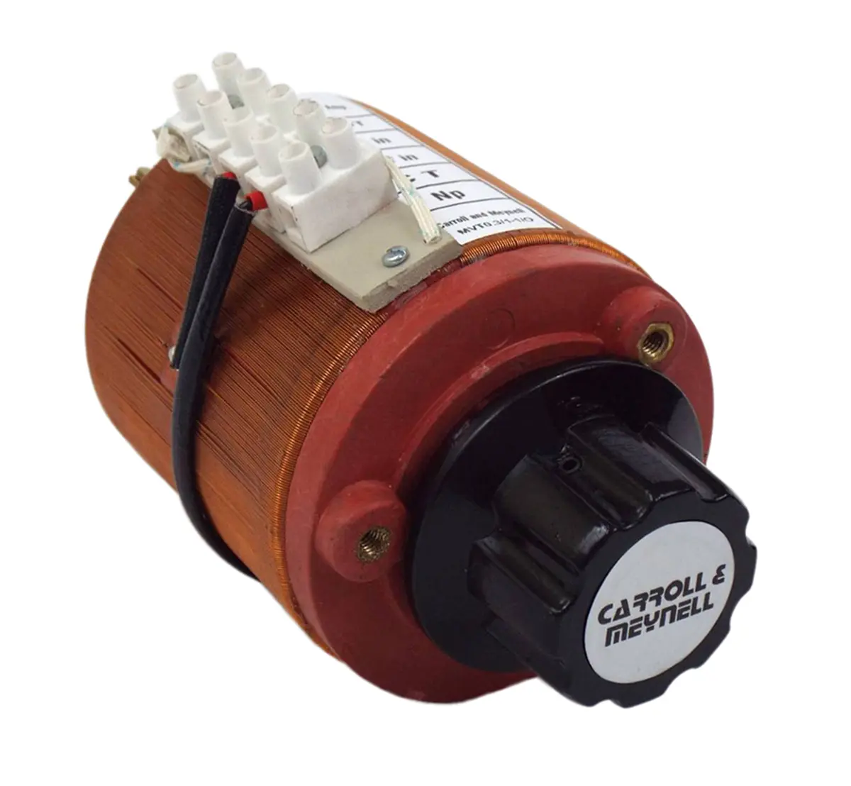 Carroll & Meynell Stelltransformator, Primär 240V 300VA 1-phasig Frontplattenmontage Rechtsdrehend 1 Ausg.