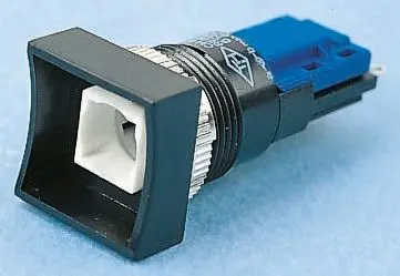 Produktfoto 1 von Saia-Burgess Druckschalter Rastend Panel Ø 21 x 27 mm, 1-poliger Umschalter / 5A 250 V ac, IP40