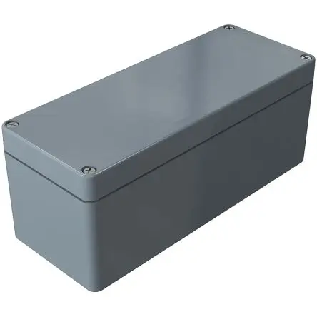Produktfoto 1 von Rose GFK Polyester Gehäuse Glasfaserverstärktes Polyestergehäuse Grau Außenmaß 190 x 75 x 75.5mm IP66