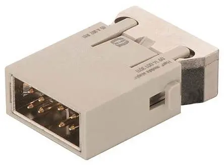 Produktfoto 1 von HARTING HAN Modular Modul für robusten Stromversorgungsstecker Stecker, 4-polig 10A, Kabel, Steckverbindermodul für Han