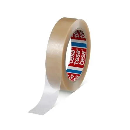 Produktfoto 1 von Tesa 4104 Packband, Polyvinylchlorid, Klar, Stärke 67 μm, 25mm x 66 m