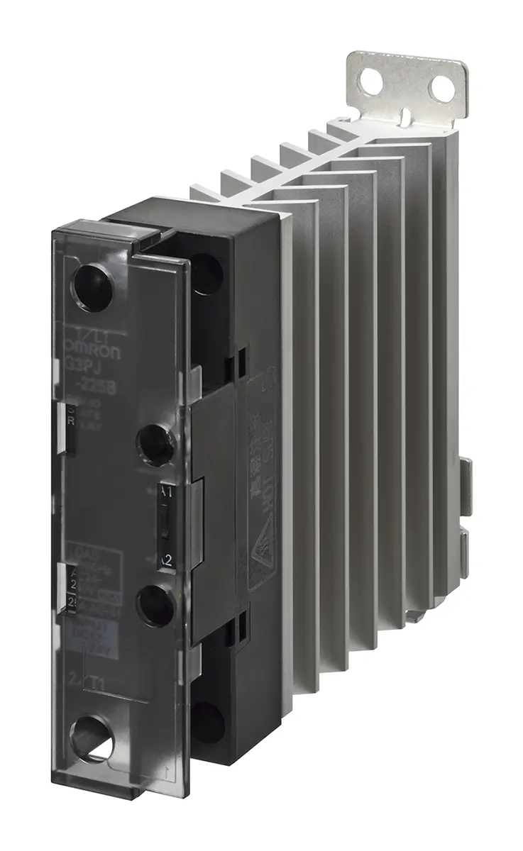 Produktfoto 1 von Omron G3PJ DIN-Schienen Halbleiterrelais mit Nulldurchgang, 1-polig 528 V ac / 25 A