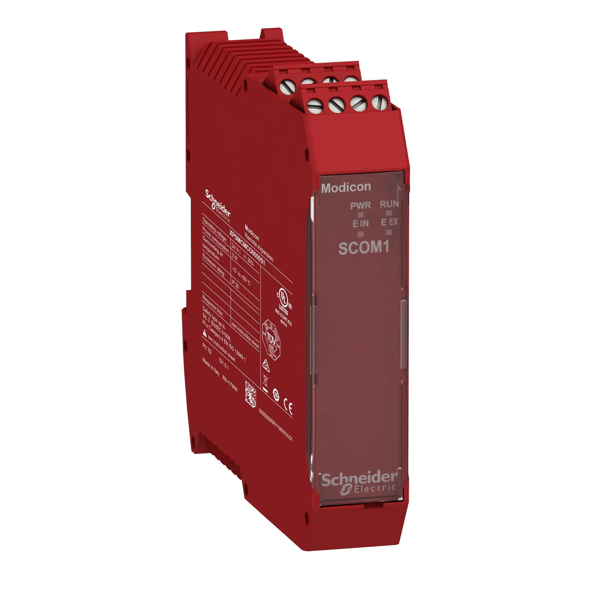 Produktfoto 1 von Schneider Electric XPSMCM Sicherheitsmodul, 24 V dc / 3 W