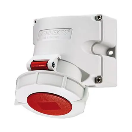 Produktfoto 1 von MENNEKES Leistungssteckverbinder Rot, 40V 5 / 16A, Wand IP67
