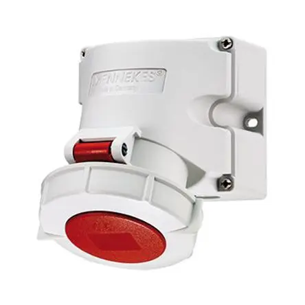 Produktfoto 1 von MENNEKES Leistungssteckverbinder Rot, 40V 5 / 32A, Wand IP67