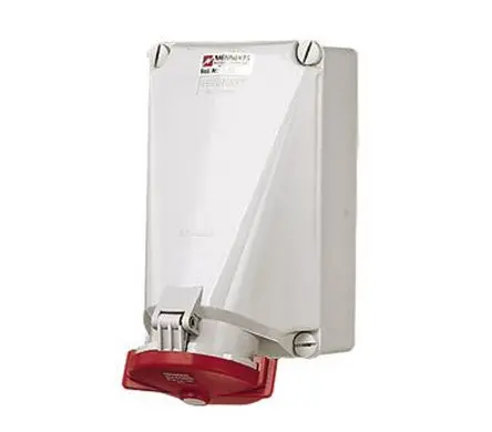 Produktfoto 1 von MENNEKES Leistungssteckverbinder Rot, 40V 4P / 125A, Wand IP67