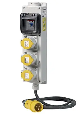 Produktfoto 1 von MENNEKES Leistungssteckverbinder Gelb 3P, 130V IP44 16A