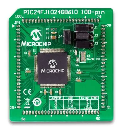 Produktfoto 1 von Microchip PIC24FJ1024GB610 GP PIM MCU, Modul Steckbares Modul PIC PIC24F
