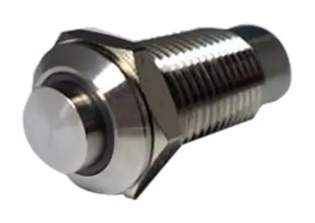 Produktfoto 1 von RS PRO Druckschalter Weiß Beleuchtet Rastend Panel Ø 12 mm, SPST / 5mA 36 V dc 220 V ac, IP40