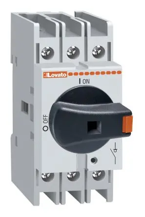 Produktfoto 1 von Lovato GA Trennschalter 3-polig Panel 40A 18.5 kW Schwarz IP65 3-phasig