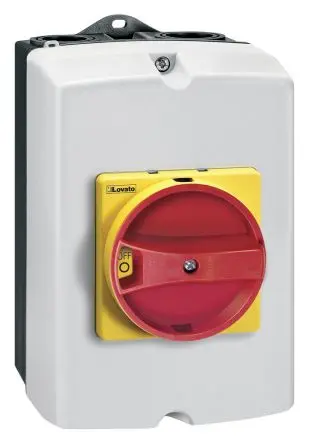 Produktfoto 1 von Lovato GA Trennschalter 3-polig Panel 32A 15 kW Rot, Gelb IP65 3-phasig