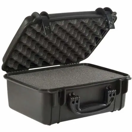 Produktfoto 1 von Serpac SE Wasserbeständig Polypropylen Kunststoff Wasserdicht Transportkoffer Schwarz 308 mm 378 mm 175 mm