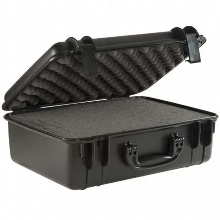 Produktfoto 1 von Serpac SE Wasserbeständig Polypropylen Kunststoff Wasserdicht Transportkoffer Schwarz 394 mm 394 mm 186 mm