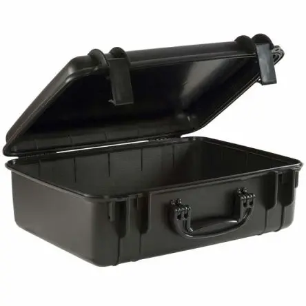 Produktfoto 1 von Serpac SE Wasserbeständig Polypropylen Kunststoff Wasserdicht Transportkoffer Schwarz 394 mm 394 mm 186 mm