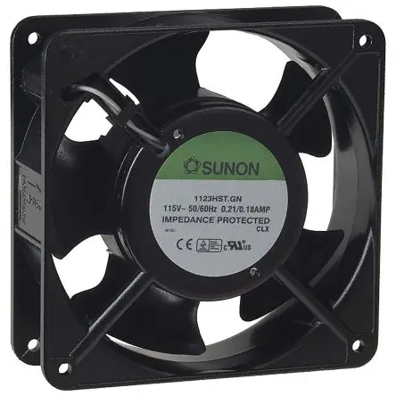 Produktfoto 1 von Sunon SF Axiallüfter, Kugel, 115V ac / 20 W 210 mA, 147.8 m³/h 119 mm 119mm 38.5 mm