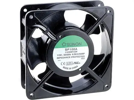 Produktfoto 1 von Sunon SF Axiallüfter, Kugel, 115V ac / 22 W 260 mA, 164.8 m³/h 119 mm 119mm 38.5 mm