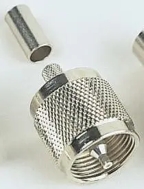 Produktfoto 1 von Telegärtner UHF Stecker Koaxialsteckverbinder UHF-Steckverbinder, Kabel, für RG59B/U-Kabel, 50 Ω Crimpbefestigung,