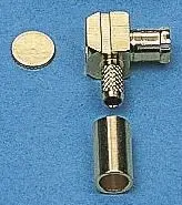 Produktfoto 1 von IMS MCX Stecker Koaxialsteckverbinder MCX-Steckverbinder, Kabel, für RG-174U, RG316/U, RG188A/U-Kabel, 50 Ω Lot,