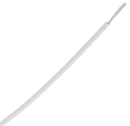 Produktfoto 1 von TE Connectivity M22759 Schaltdraht, 14 AWG 100 m Weiß Ø 2.16 mm 19 Litzen Ethylen-Tetrafluorethylen