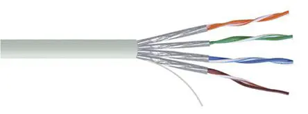 Produktfoto 1 von RS PRO Cat6a Ethernet-Kabel, 100 m, Grau, A Fest, B Fest, Polyvinylchlorid Abgeschirmt