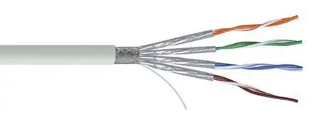 Produktfoto 1 von RS PRO Cat7 Ethernet-Kabel, 100 m, Grau S/FTP, Polyvinylchlorid