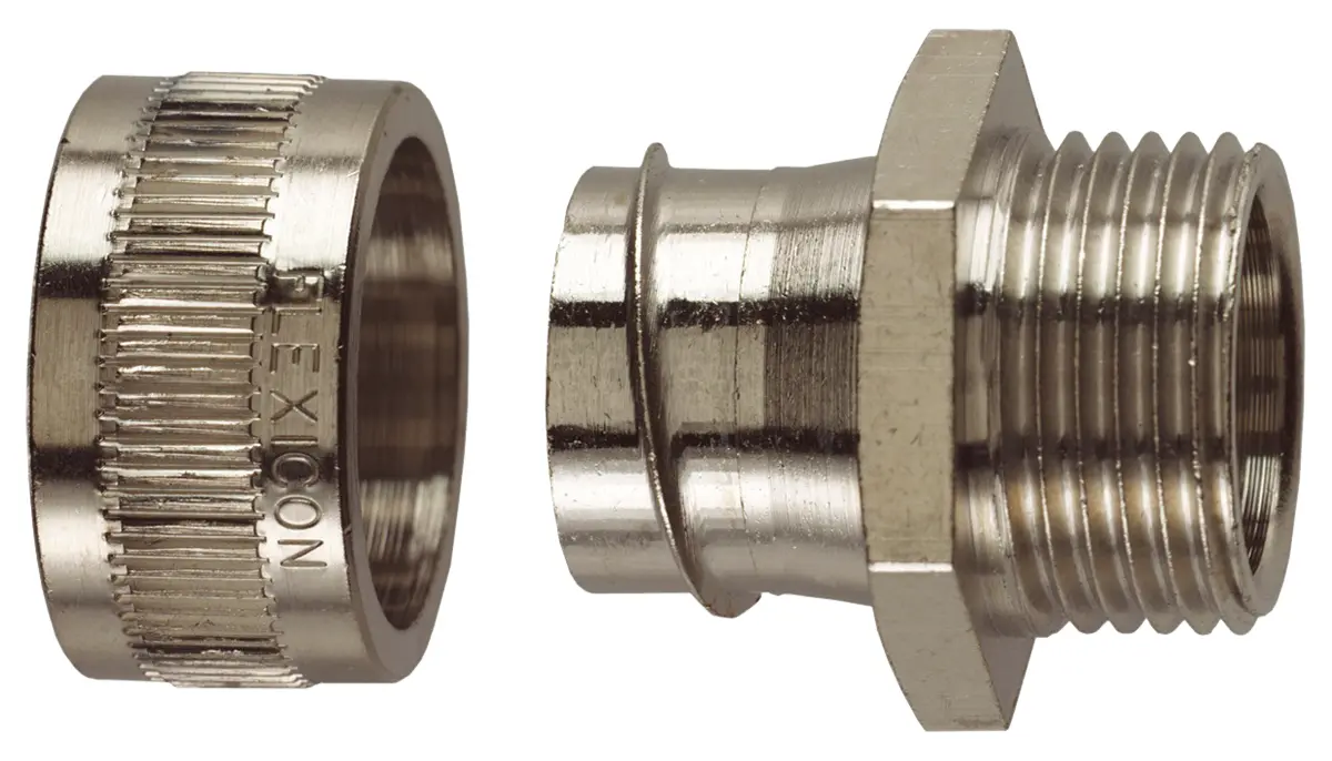 Produktfoto 1 von Flexicon SSU M Edelstahl 316 Kabelrohr Befestigung Kabelrohr M12 x 1.5 12 mm IP40