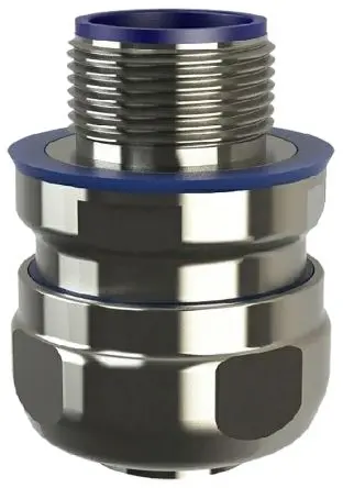Produktfoto 1 von Flexicon LPC-C-FG Edelstahl 316 Kabelrohr Befestigung Kabelrohr M16 16 mm Grau IP68, IP66, IP67, IP69