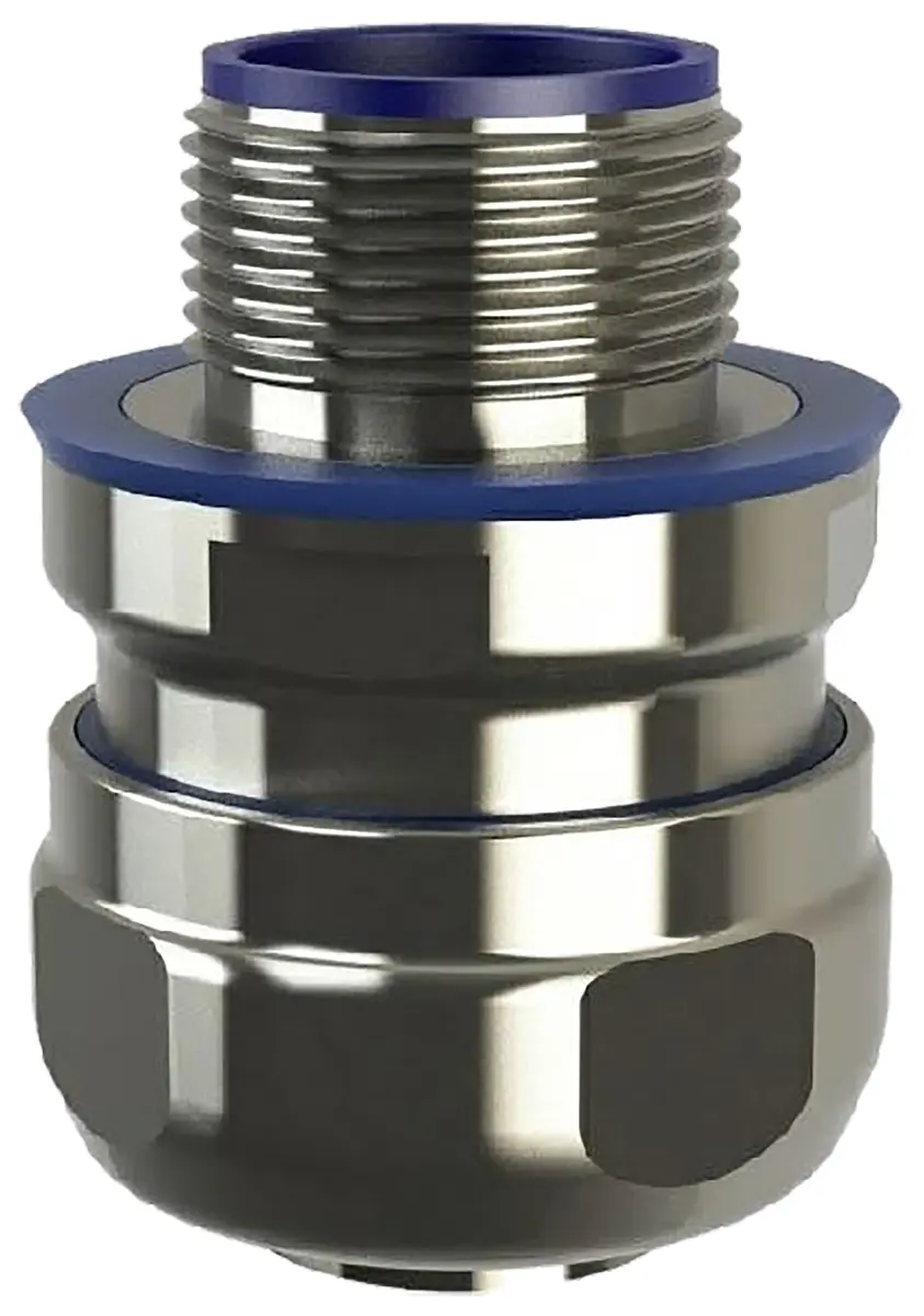 Produktfoto 1 von Flexicon LPC-C-FG Edelstahl 316 Kabelrohr Befestigung Kabelrohr M25 25 mm Grau IP69, IP66, IP68, IP40