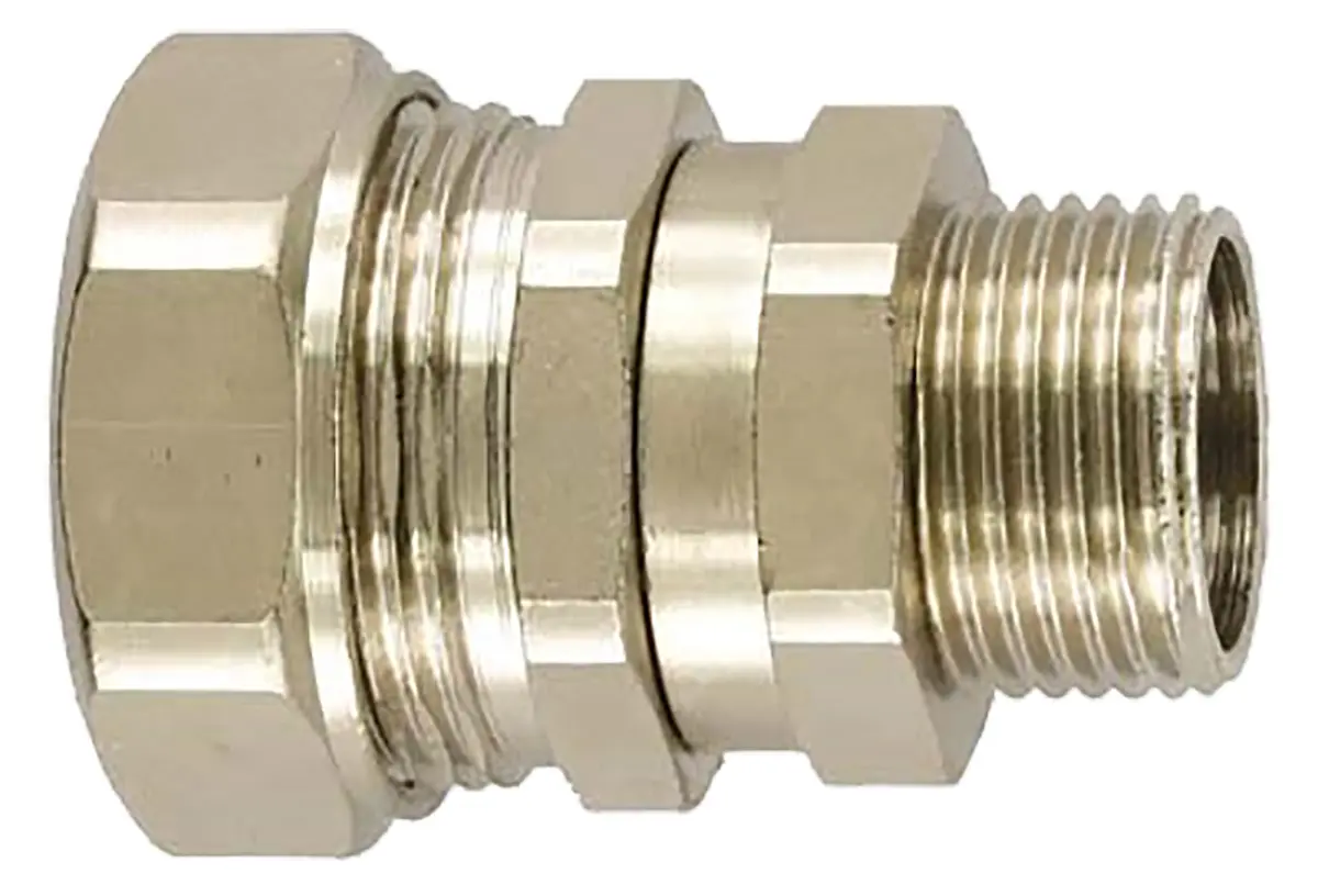 Produktfoto 1 von Flexicon FSU CSS Messing Kabelrohr Befestigung M32 32 mm Vernickelt-Finish IP65