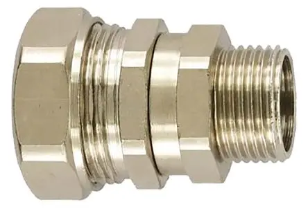 Produktfoto 1 von Flexicon FSU CSS Messing Kabelrohr Befestigung M32 32 mm Vernickelt-Finish IP65