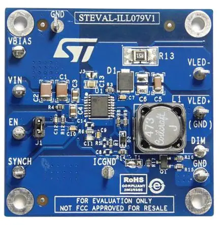 STMicroelectronics LED-Treiber LED-Treiberevaluierungskit Evaluierungsplatine zum Einsatz mit Hochleistungs-LED, STEVAL,