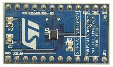 Produktfoto 1 von STMicroelectronics IIS2DH-Adapterplatine zum Einsatz mit Standard-DIL-24-Buchse