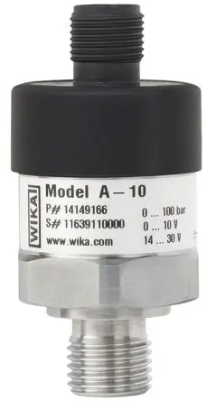 Produktfoto 1 von WIKA A-10 Drucksensor 0 bar, Analog 400 bar, für Gas, Flüssig