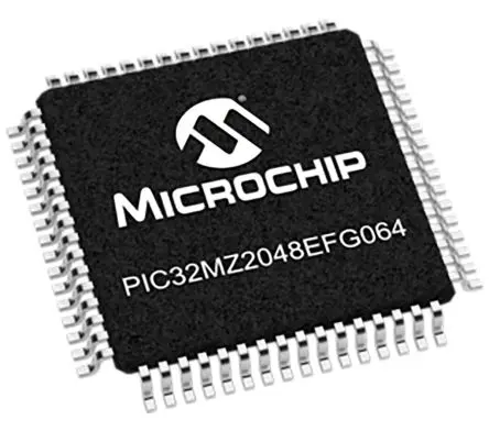 Produktfoto 1 von Microchip Mikrocontroller AEC-Q100 PIC 32 bit Oberfläche 2MB Flash TQFP 64-Pin 252 MHz 512 kB RAM