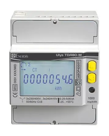 Produktfoto 1 von Chauvin Arnoux Energy ULYS Energiemessgerät LCD 90 mm x 72 mm Digital, 8-stellig / 3-phasig 2 Ausg. 1 Eing.