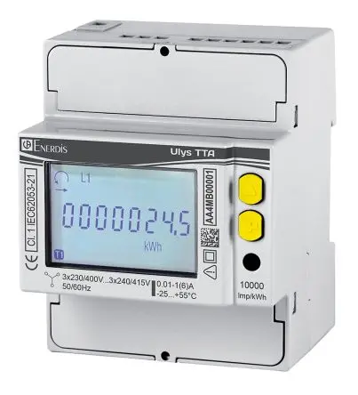 Produktfoto 1 von Chauvin Arnoux Energy ULYS Energiemessgerät LCD 90 mm x 72 mm Digital, 8-stellig / 3-phasig Impulsausgang