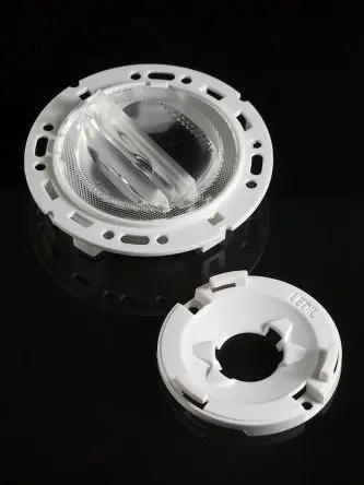 Produktfoto 1 von Ledil Ronda Linsenbaugruppe aus Polymethyl-Methacrylat (PMMA) Asymmetrisch, Weiß, Ø 69.9 mm x 14.6 mm