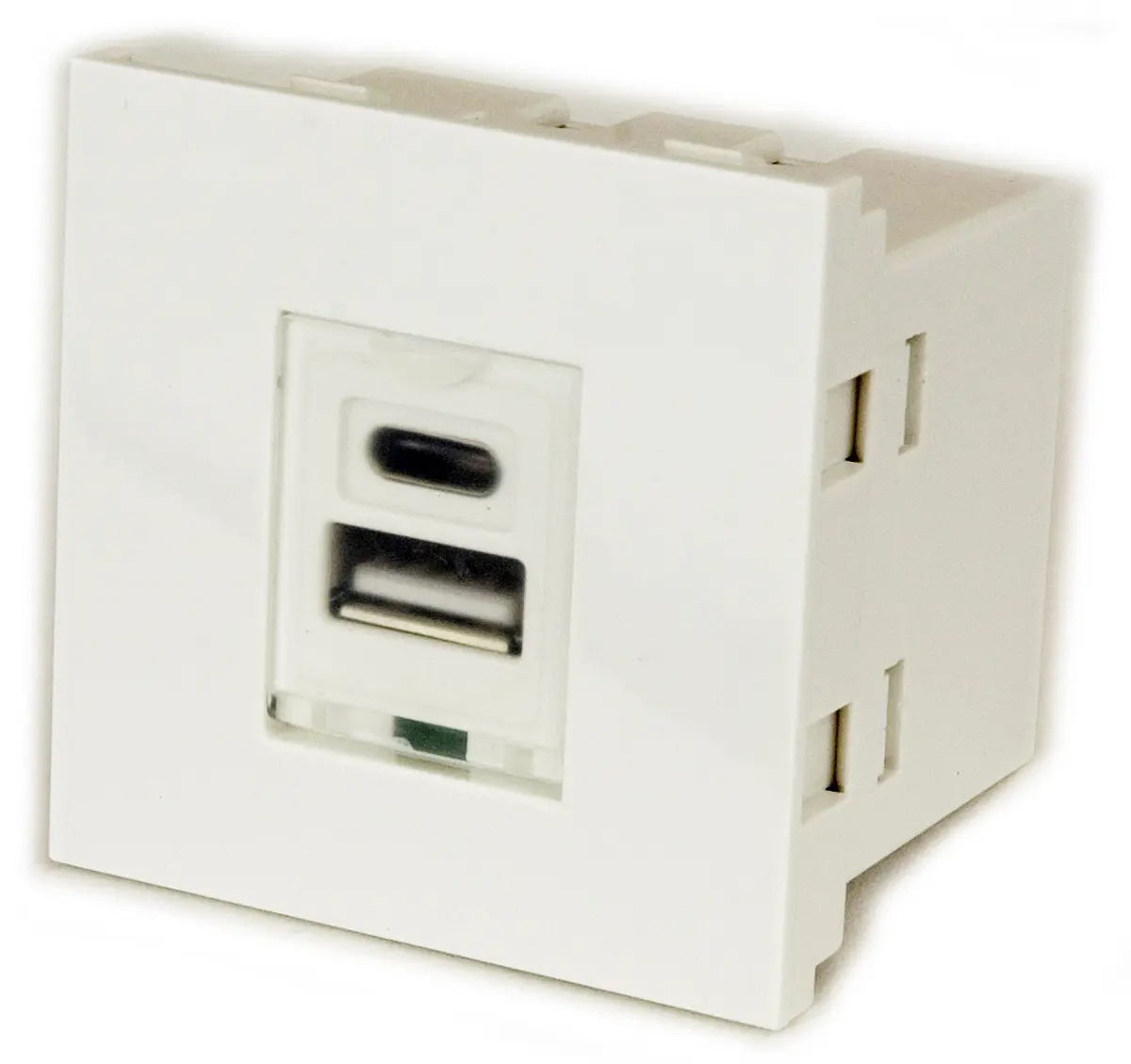 Produktfoto 1 von RS PRO 2 Blende Stecker Wand