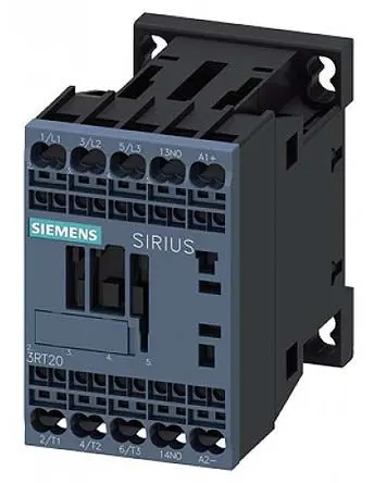 Produktfoto 1 von Siemens 3RT2 Überlastrelais, / 11A 5.5 kW 3 Schließer, 24V dc / 10A 3P, 45 mm x 73mm